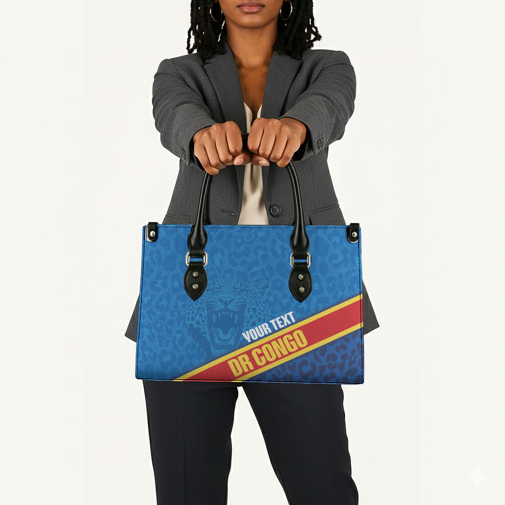 DR Congo Basketball Custom Leather Bag 2026 Go Leopards