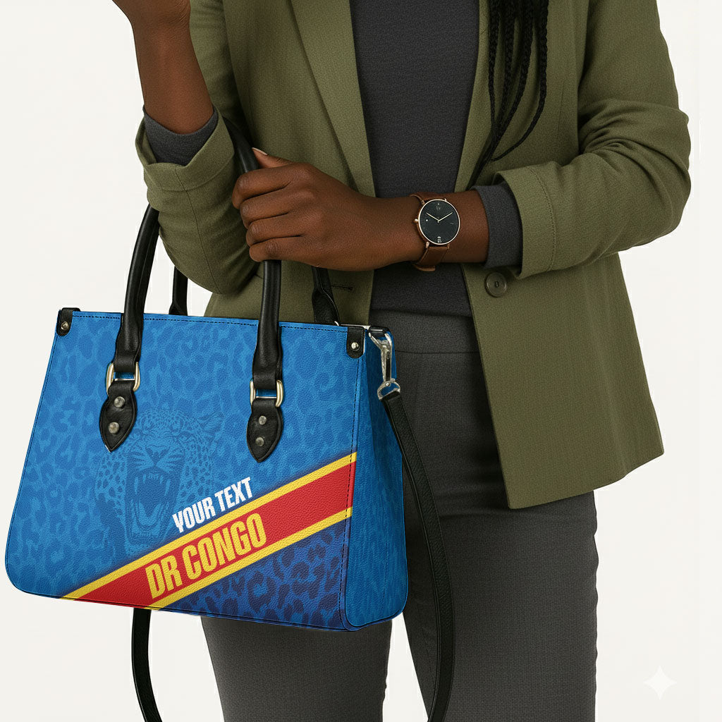 DR Congo Basketball Custom Leather Bag 2026 Go Leopards