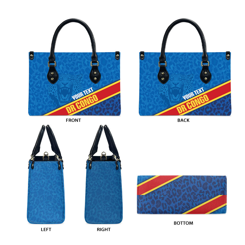 DR Congo Basketball Custom Leather Bag 2026 Go Leopards