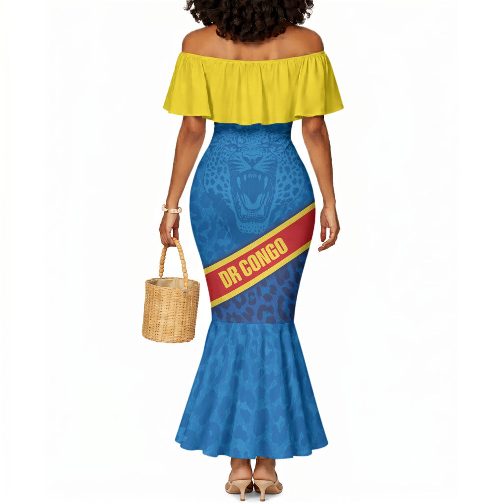 DR Congo Basketball Custom Mermaid Dress 2026 Go Leopards