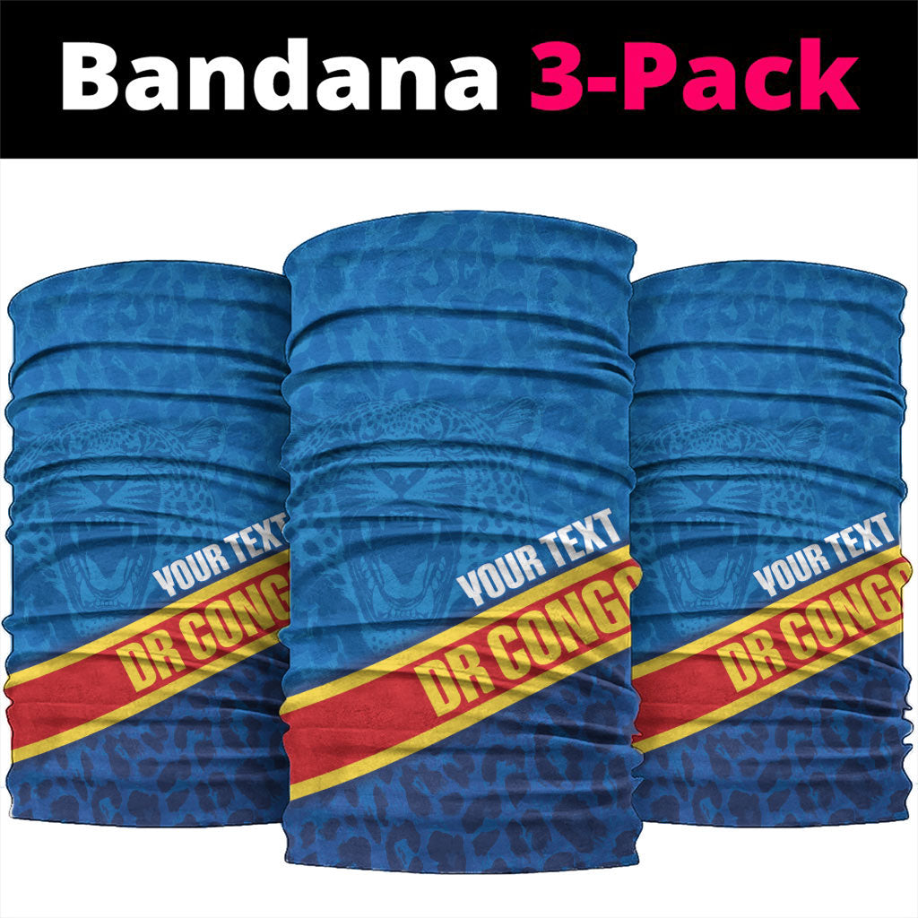 DR Congo Basketball Custom Neck Gaiter 2026 Go Leopards