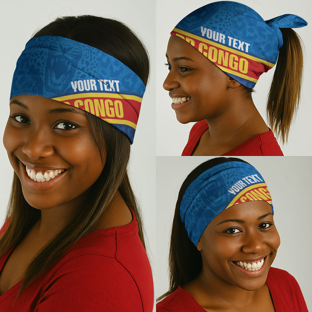 DR Congo Basketball Custom Neck Gaiter 2026 Go Leopards