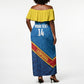 DR Congo Basketball Custom Off Shoulder Maxi Dress 2026 Go Leopards