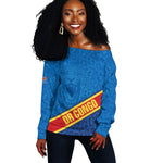 DR Congo Basketball Custom Off Shoulder Sweater 2026 Go Leopards