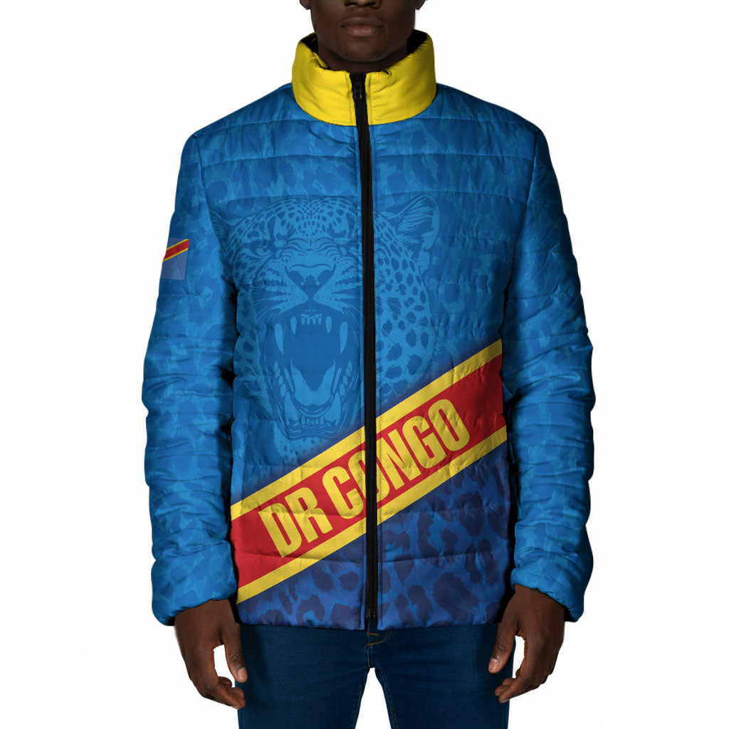 DR Congo Basketball Custom Padded Jacket 2026 Go Leopards