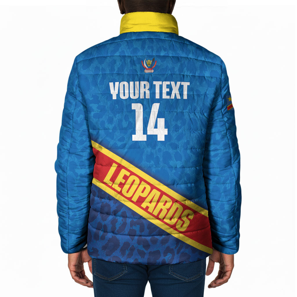 DR Congo Basketball Custom Padded Jacket 2026 Go Leopards