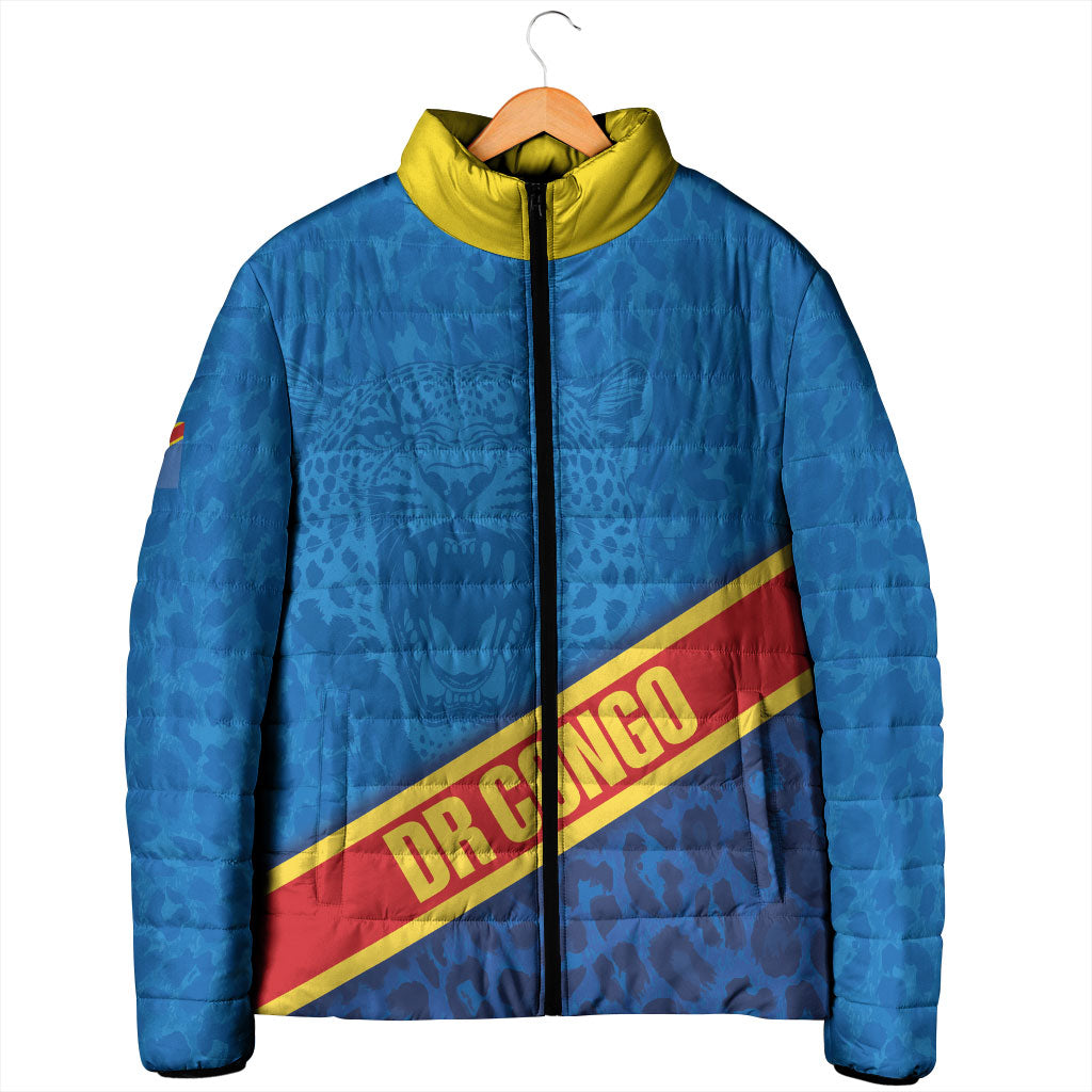DR Congo Basketball Custom Padded Jacket 2026 Go Leopards