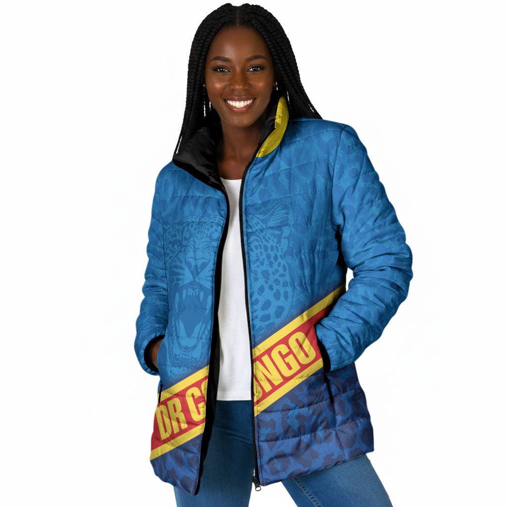 DR Congo Basketball Custom Padded Jacket 2026 Go Leopards