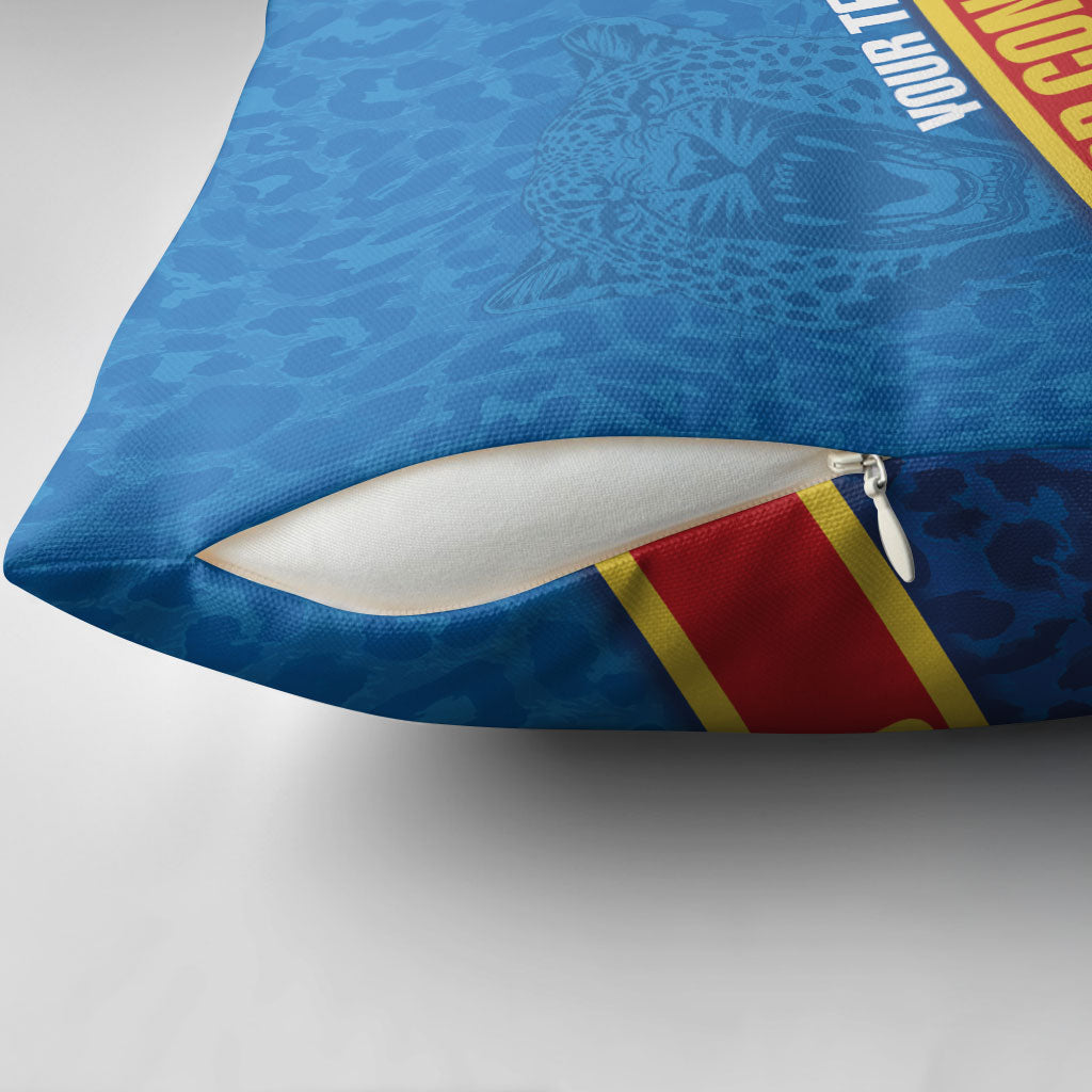 DR Congo Basketball Custom Pillow Cover 2026 Go Leopards