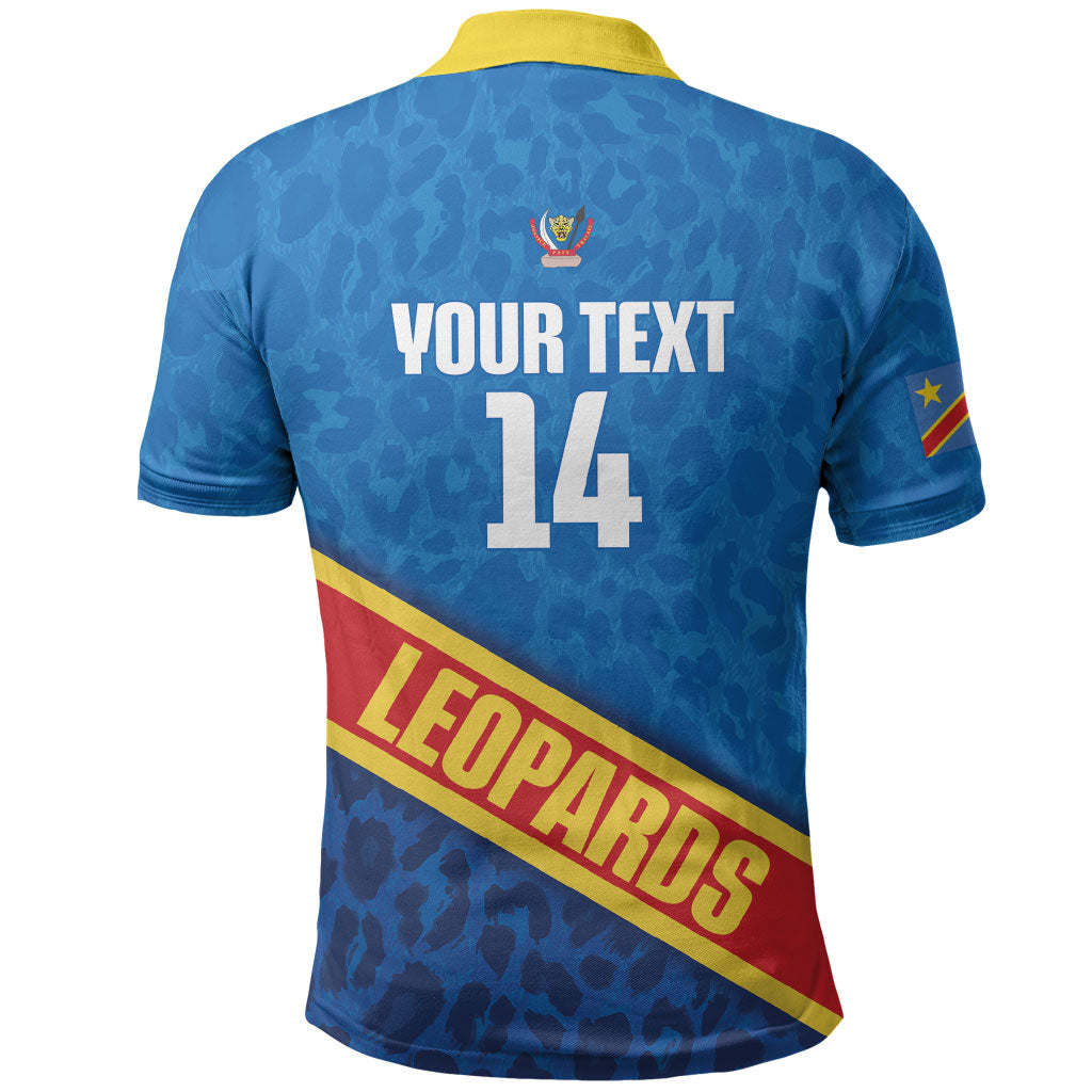DR Congo Basketball Custom Polo Shirt 2026 Go Leopards