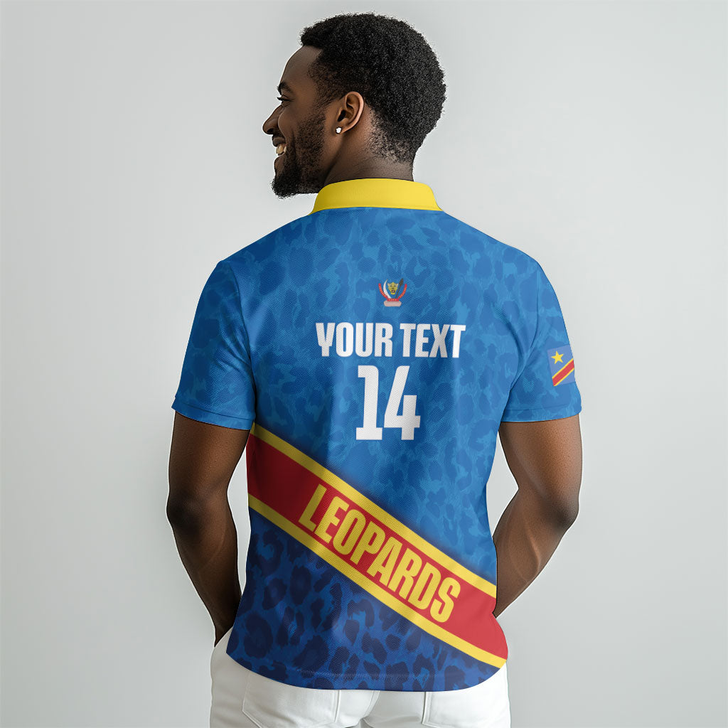 DR Congo Basketball Custom Polo Shirt 2026 Go Leopards