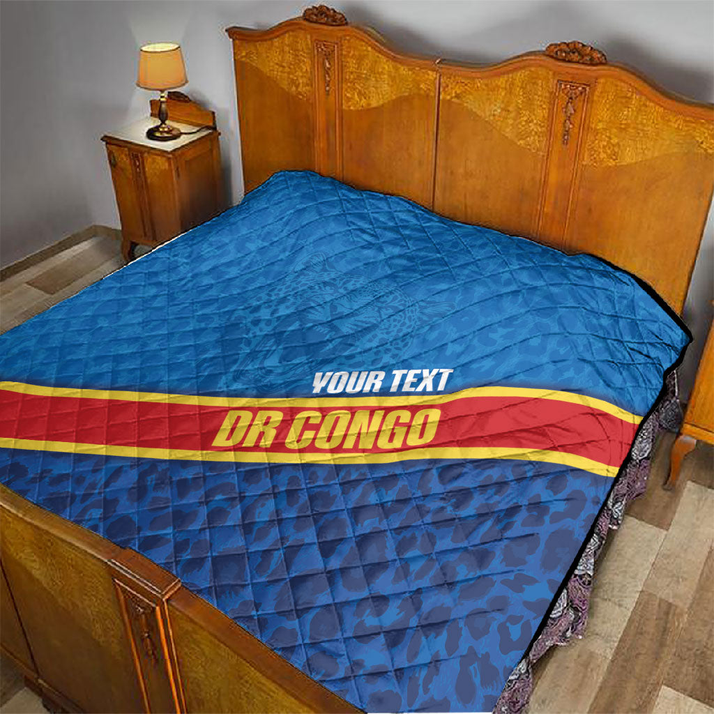DR Congo Basketball Custom Quilt 2026 Go Leopards
