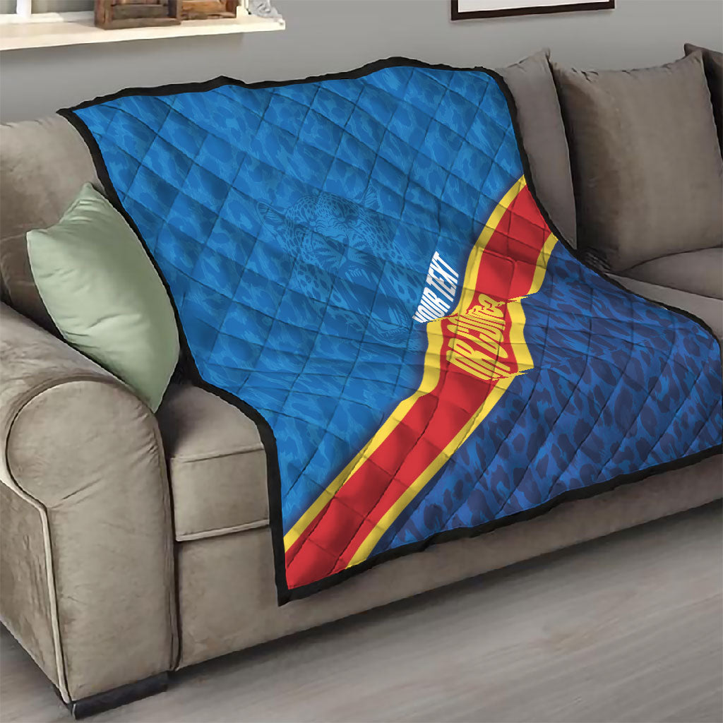 DR Congo Basketball Custom Quilt 2026 Go Leopards