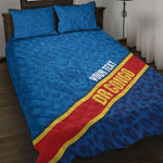 DR Congo Basketball Custom Quilt Bed Set 2026 Go Leopards