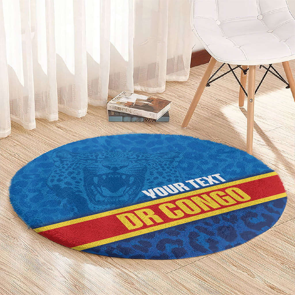 DR Congo Basketball Custom Round Carpet 2026 Go Leopards