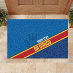 DR Congo Basketball Custom Rubber Doormat 2026 Go Leopards