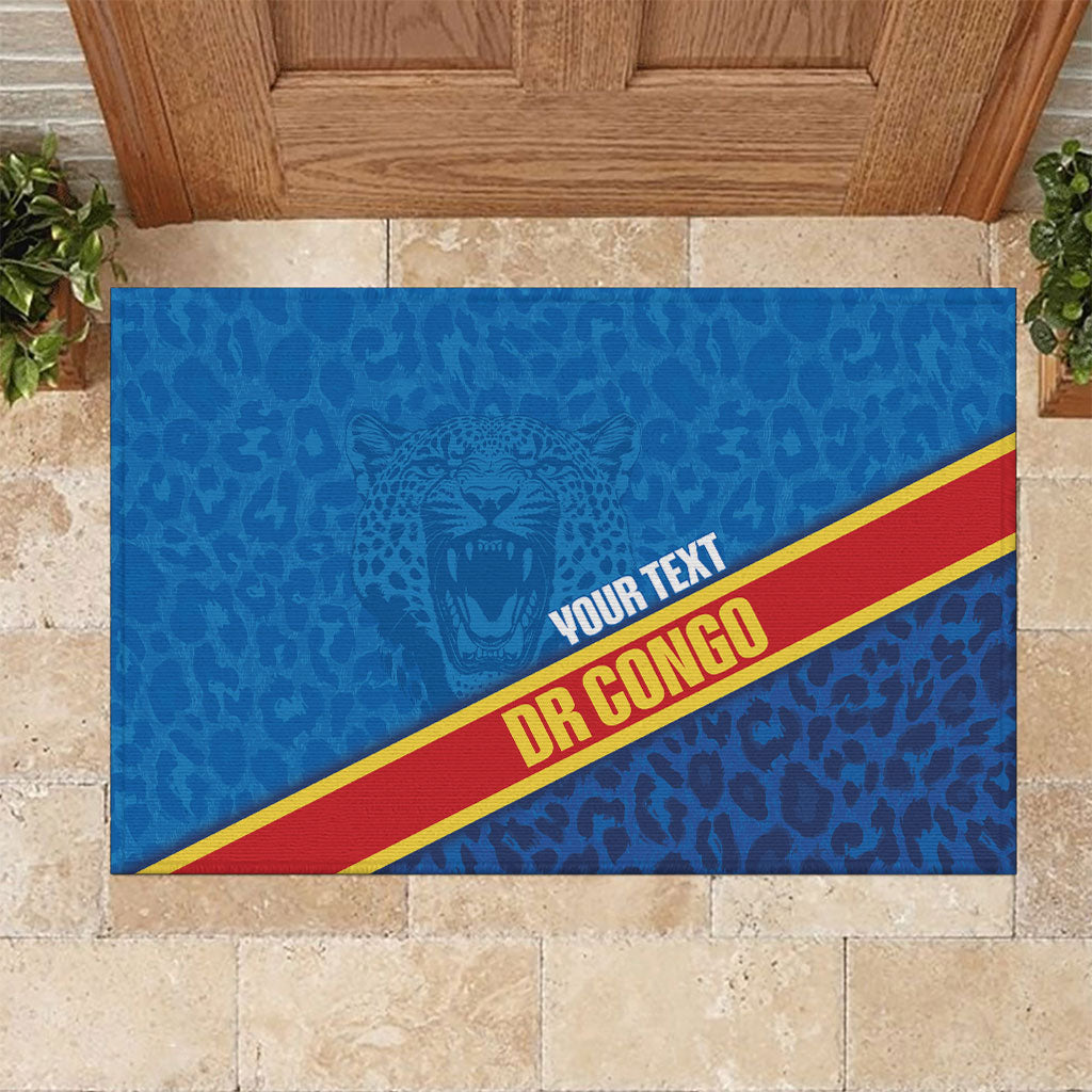 DR Congo Basketball Custom Rubber Doormat 2026 Go Leopards
