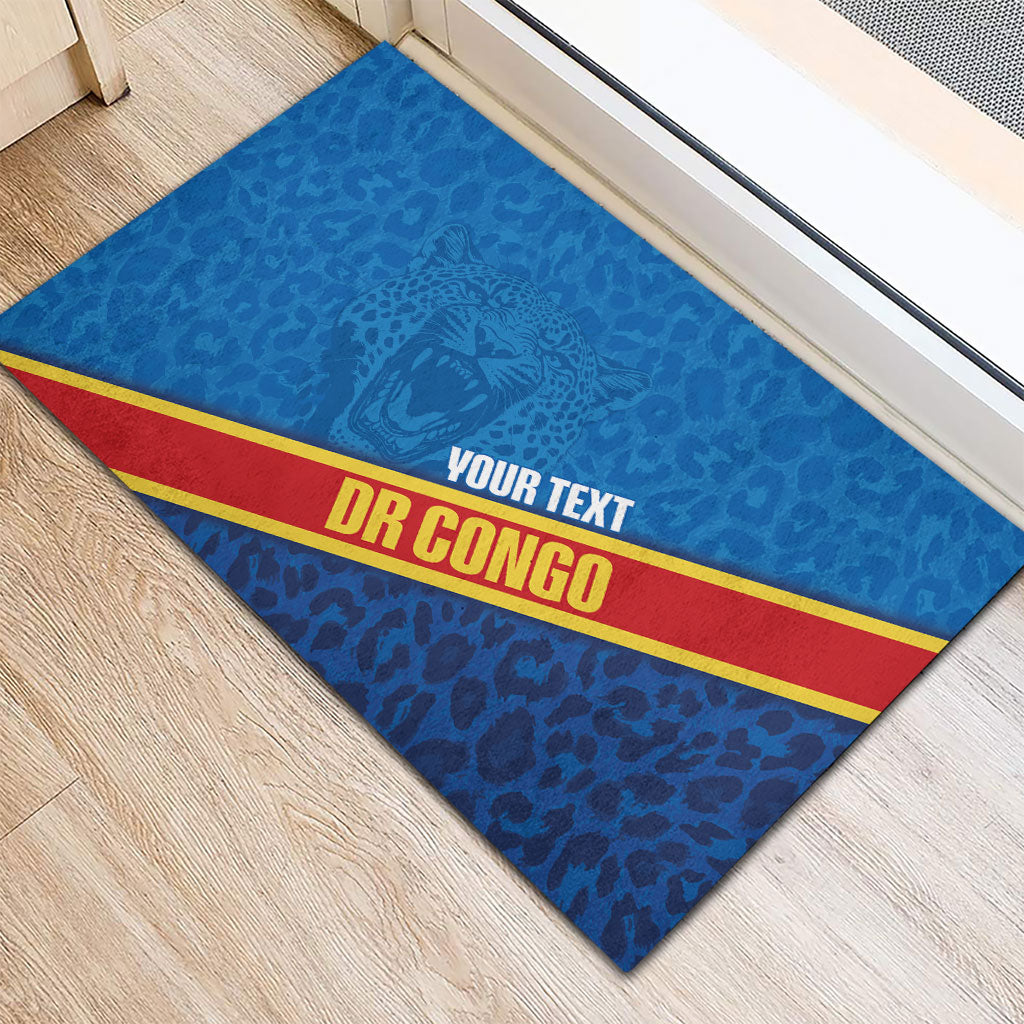 DR Congo Basketball Custom Rubber Doormat 2026 Go Leopards