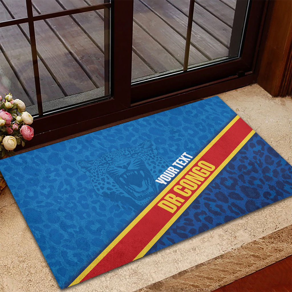 DR Congo Basketball Custom Rubber Doormat 2026 Go Leopards