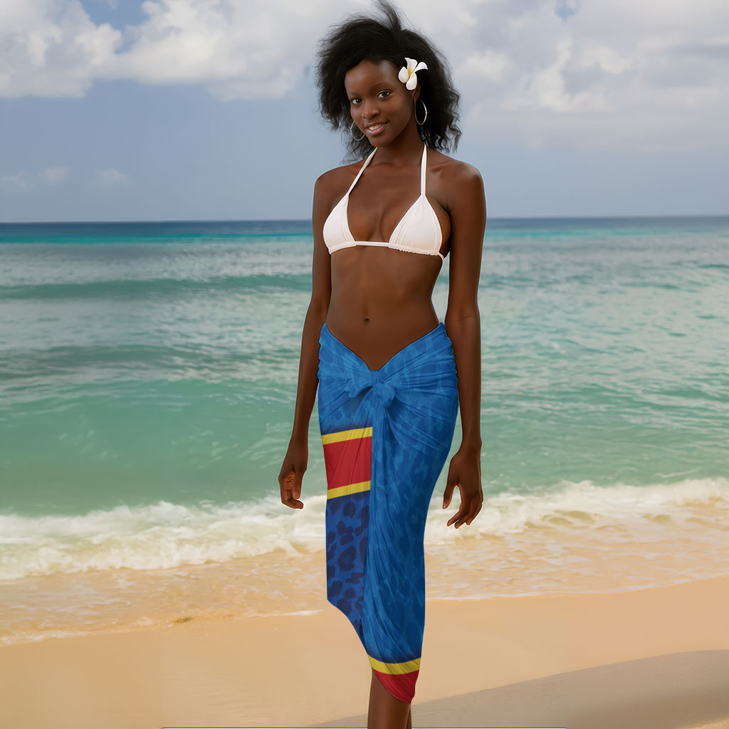 DR Congo Basketball Custom Sarong 2026 Go Leopards
