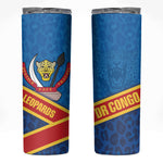 DR Congo Basketball Skinny Tumbler 2026 Go Leopards