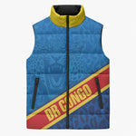 DR Congo Basketball Custom Sleeveless Puffer Jacket 2026 Go Leopards