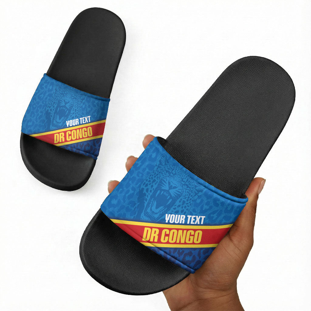DR Congo Basketball Custom Slide Sandals 2026 Go Leopards