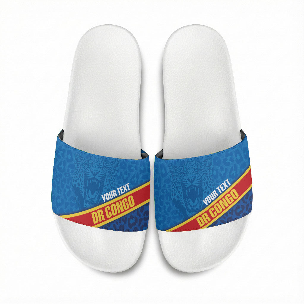 DR Congo Basketball Custom Slide Sandals 2026 Go Leopards
