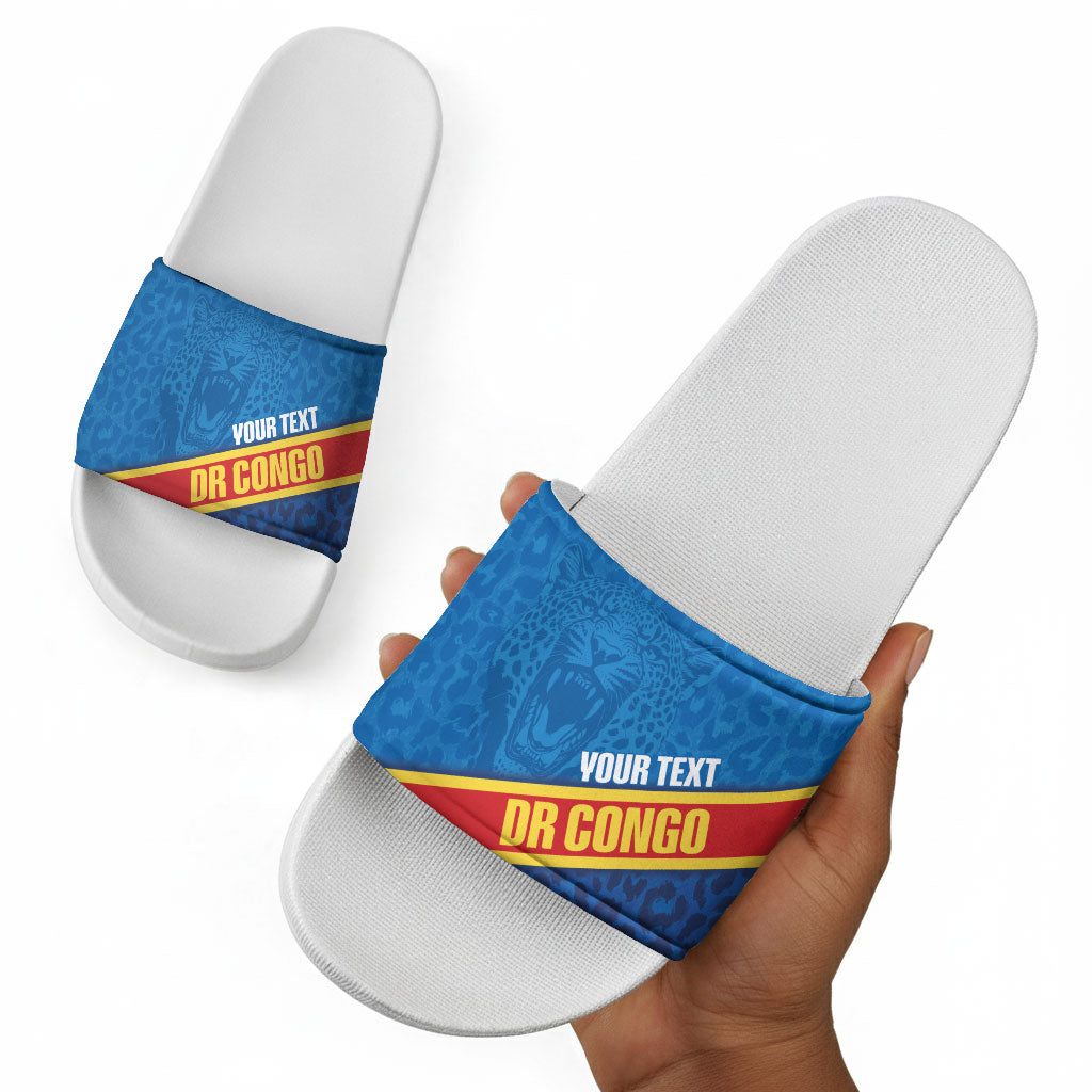 DR Congo Basketball Custom Slide Sandals 2026 Go Leopards