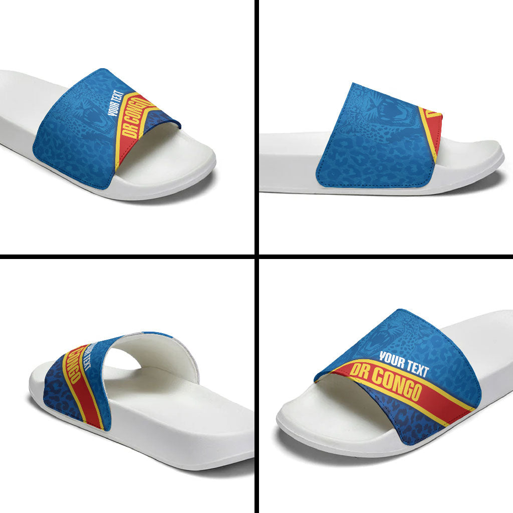 DR Congo Basketball Custom Slide Sandals 2026 Go Leopards