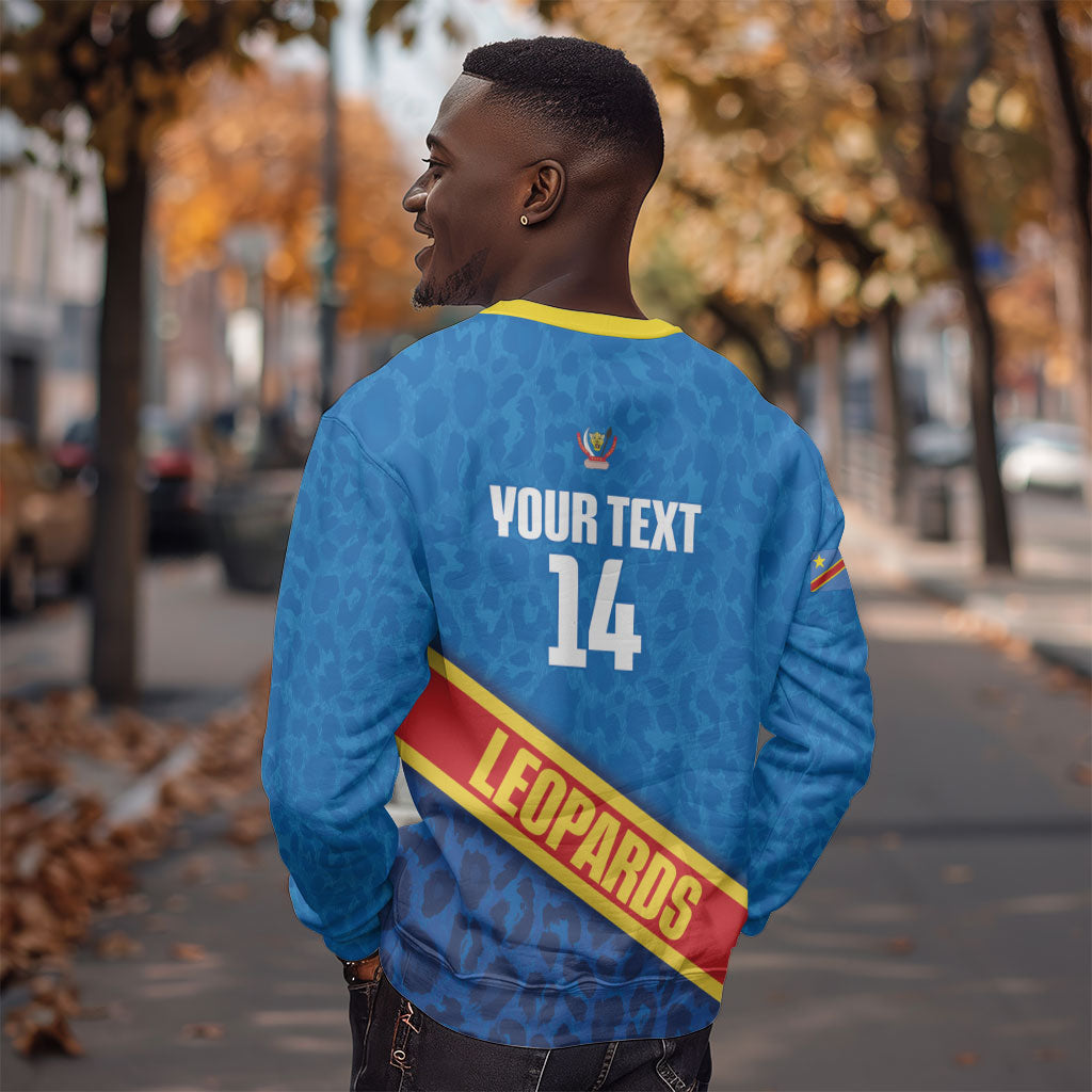 DR Congo Basketball Custom Sweatshirt 2026 Go Leopards