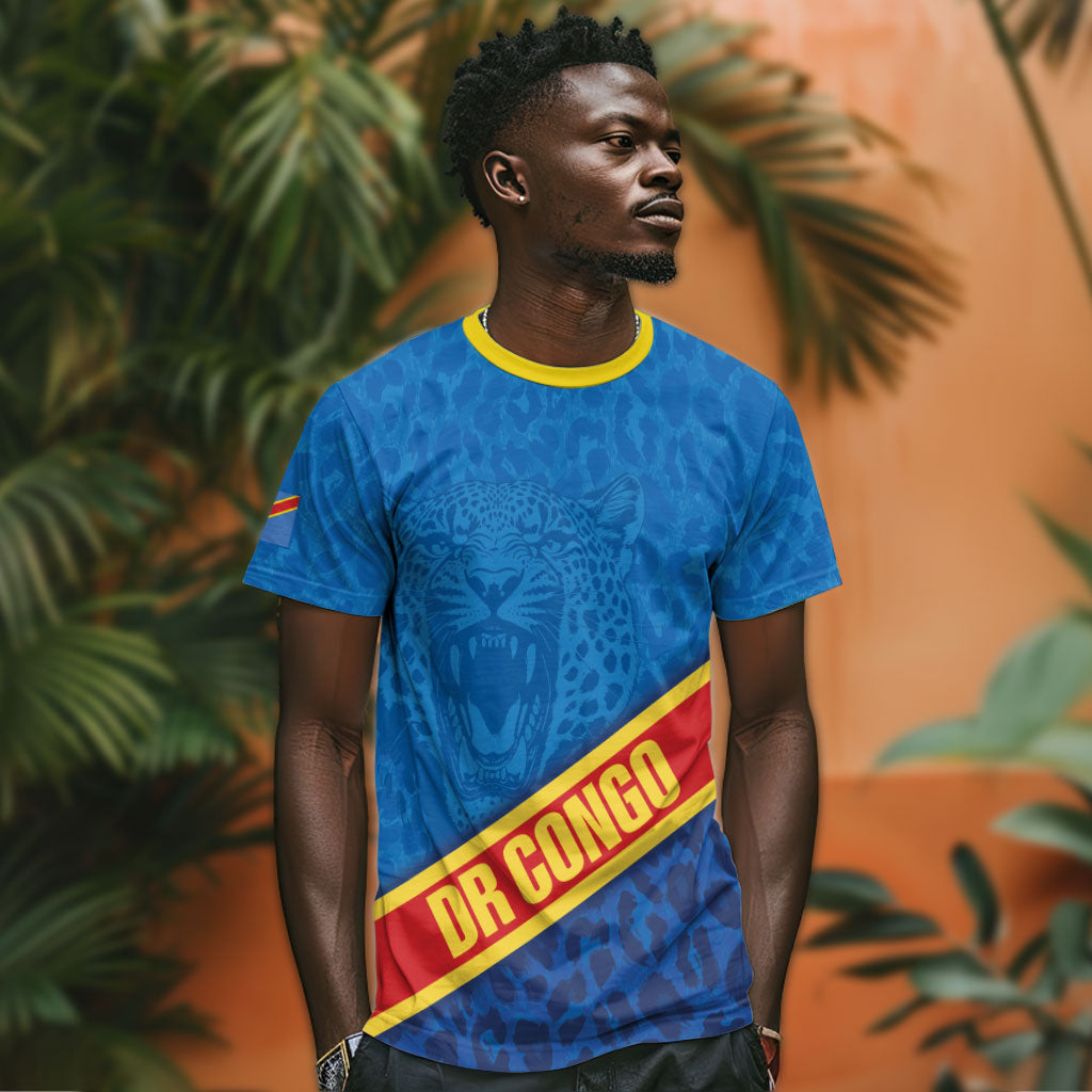 DR Congo Basketball Custom T shirt 2026 Go Leopards