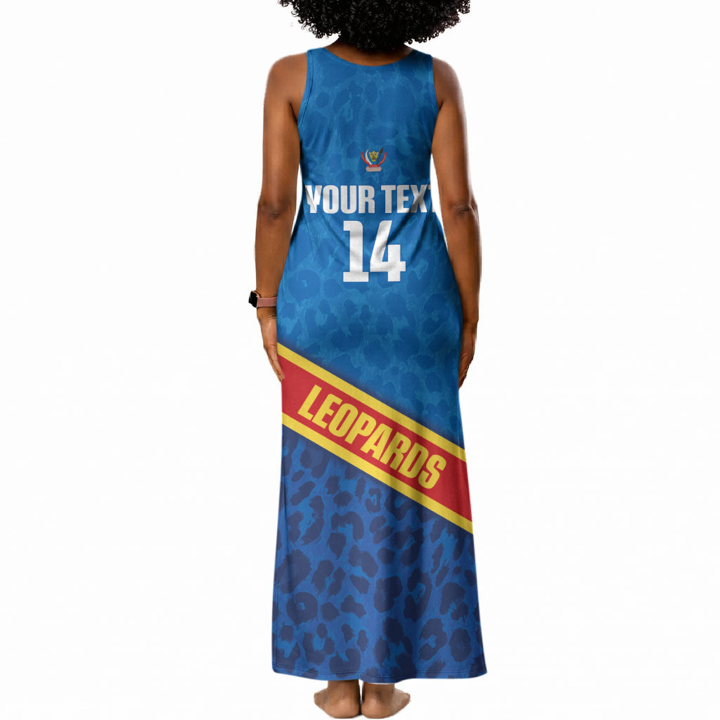 DR Congo Basketball Custom Tank Maxi Dress 2026 Go Leopards