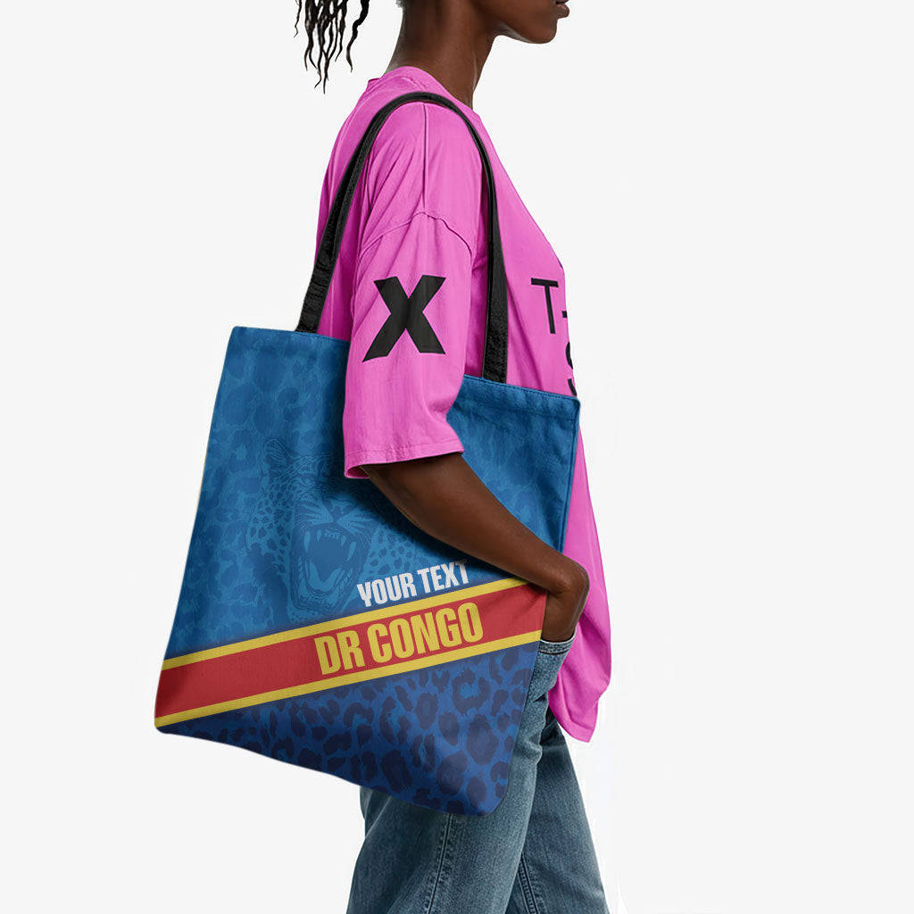 DR Congo Basketball Custom Tote Bag 2026 Go Leopards