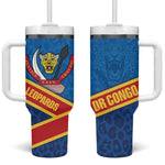DR Congo Basketball Tumbler With Handle 2026 Go Leopards