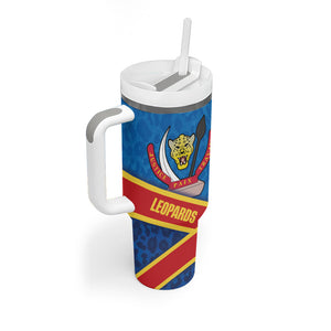 DR Congo Basketball Tumbler With Handle 2026 Go Leopards