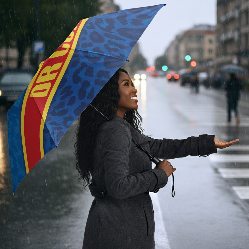 DR Congo Basketball Custom Umbrella 2026 Go Leopards