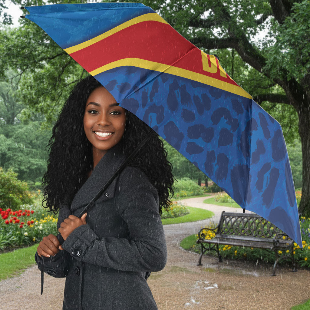 DR Congo Basketball Custom Umbrella 2026 Go Leopards