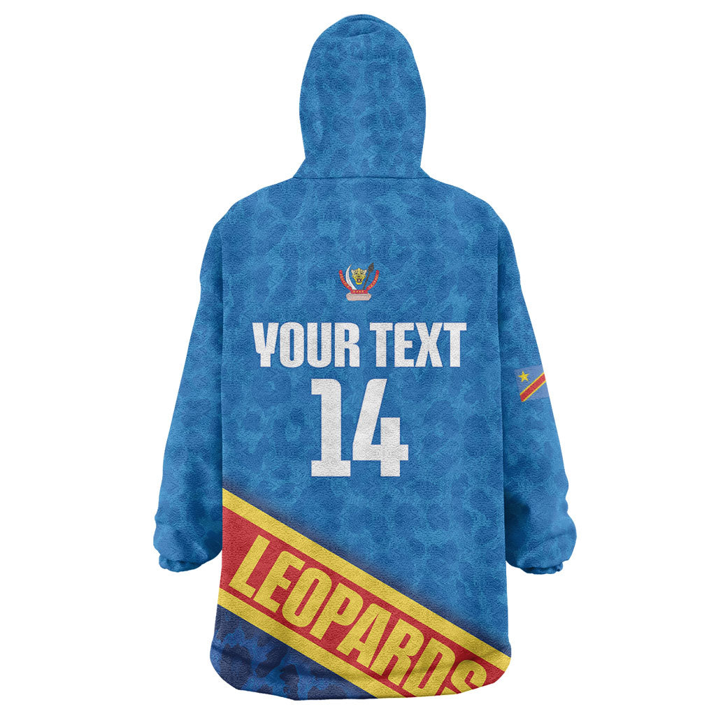 DR Congo Basketball Custom Wearable Blanket Hoodie 2026 Go Leopards