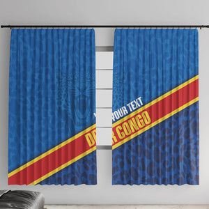 DR Congo Basketball Custom Window Curtain 2026 Go Leopards