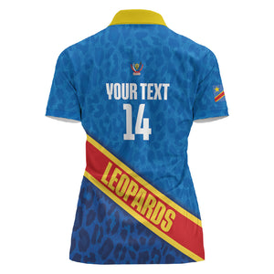 DR Congo Basketball Custom Women Polo Shirt 2026 Go Leopards
