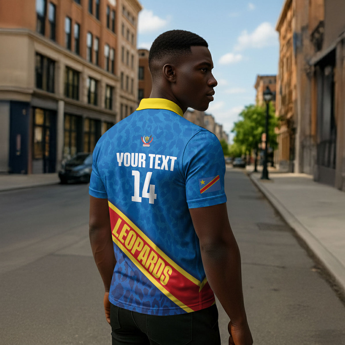 DR Congo Basketball Custom Zipper Polo Shirt 2026 Go Leopards
