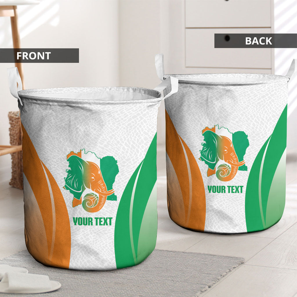 Ivory Coast Basketball Custom Laundry Basket 2026 Allez Les Elephants