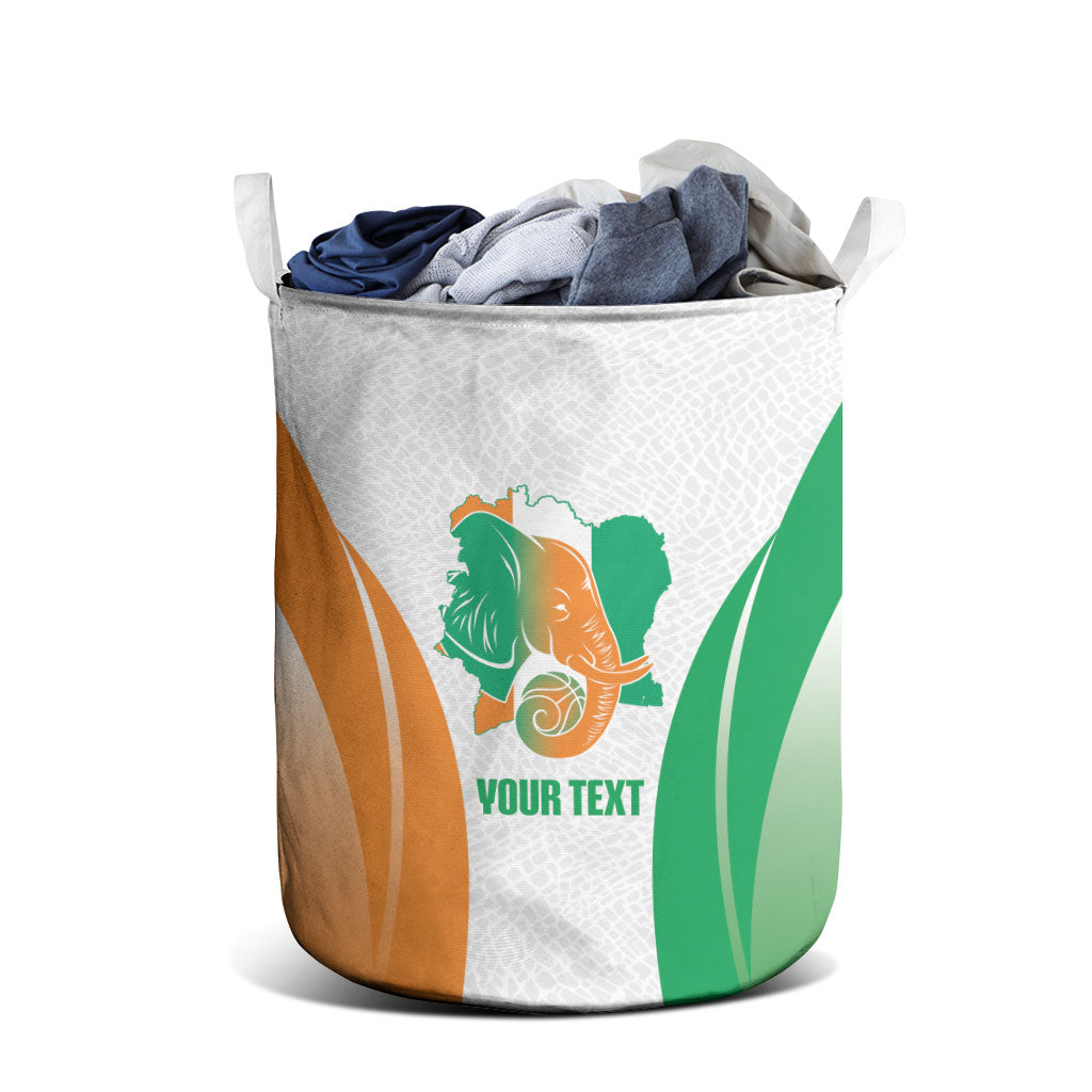 Ivory Coast Basketball Custom Laundry Basket 2026 Allez Les Elephants