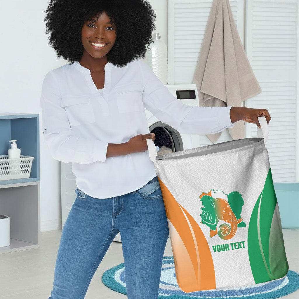 Ivory Coast Basketball Custom Laundry Basket 2026 Allez Les Elephants