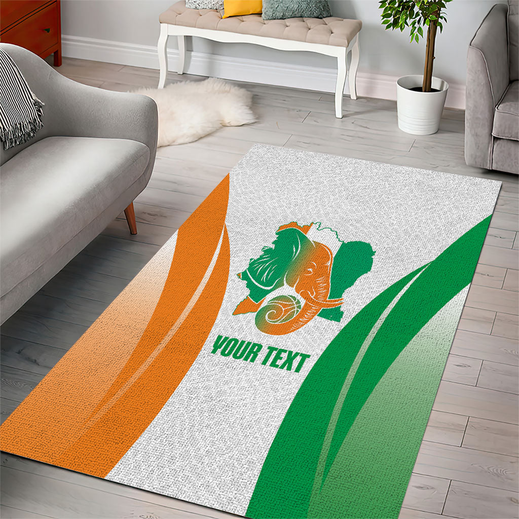 Ivory Coast Basketball Custom Area Rug 2026 Allez Les Elephants