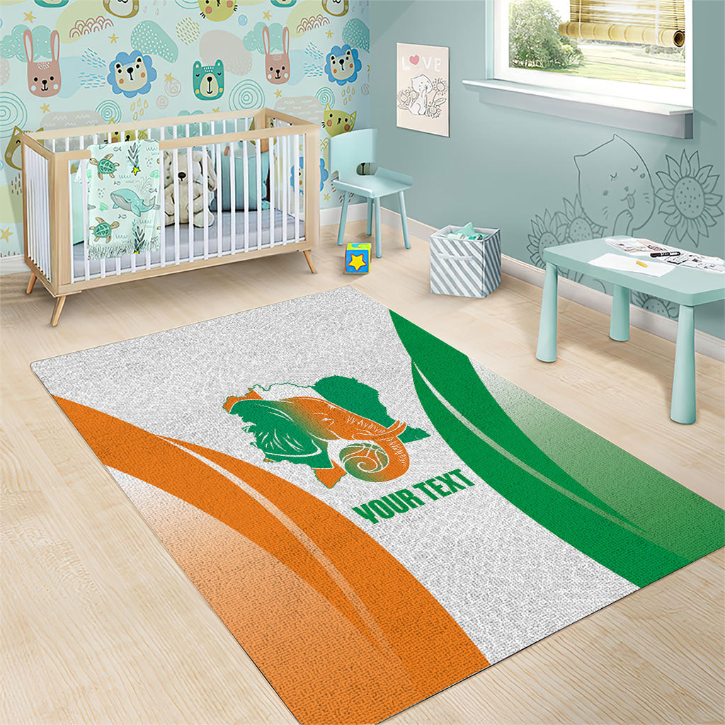 Ivory Coast Basketball Custom Area Rug 2026 Allez Les Elephants