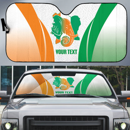 Ivory Coast Basketball Custom Auto Sun Shade 2026 Allez Les Elephants