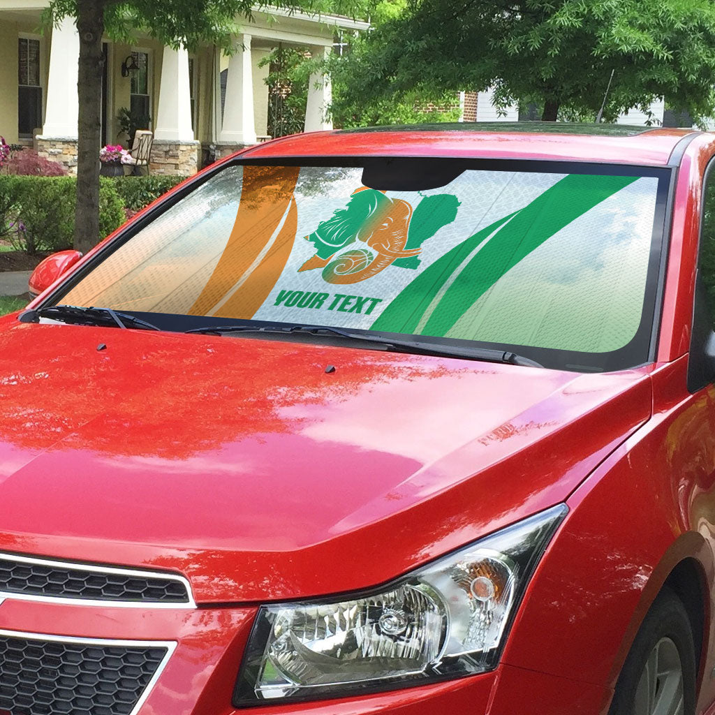 Ivory Coast Basketball Custom Auto Sun Shade 2026 Allez Les Elephants