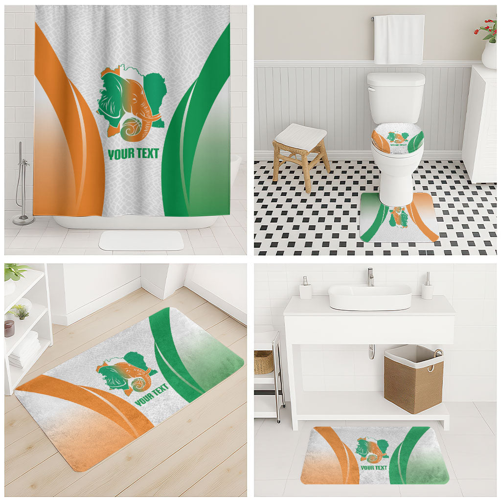 Ivory Coast Basketball Custom Bathroom Set 2026 Allez Les Elephants